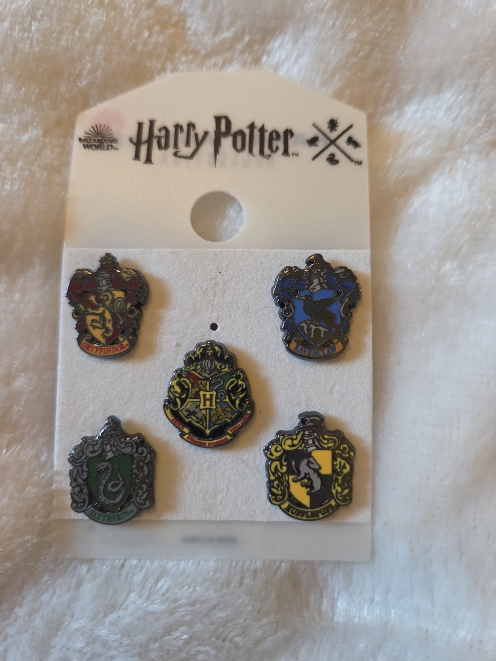 New! The Wizarding World of Harry Potter House Crest Enamel Pin Set